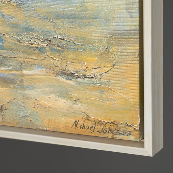 Handgemalte religiöses Bild „Weg zum Licht“ – Spirituelle Wandkunst mit Jesus am Meer