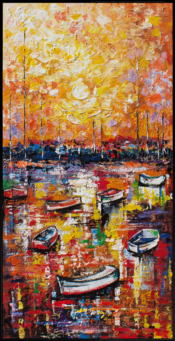 Acrylmalerei auf Leinwand Detail