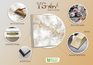 Abstrakte Acrylmalerei für modernes Wohnzimme "Geschichte"