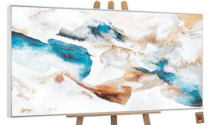 Moderne Acrylmalerei Abstrakte Kunstwerke "Smaragd"