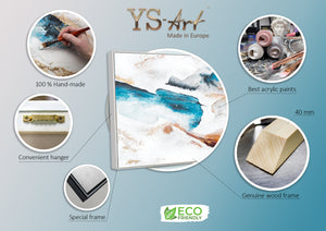 Abstrakte Kunst Acryl auf Leinwand "Smaragd"