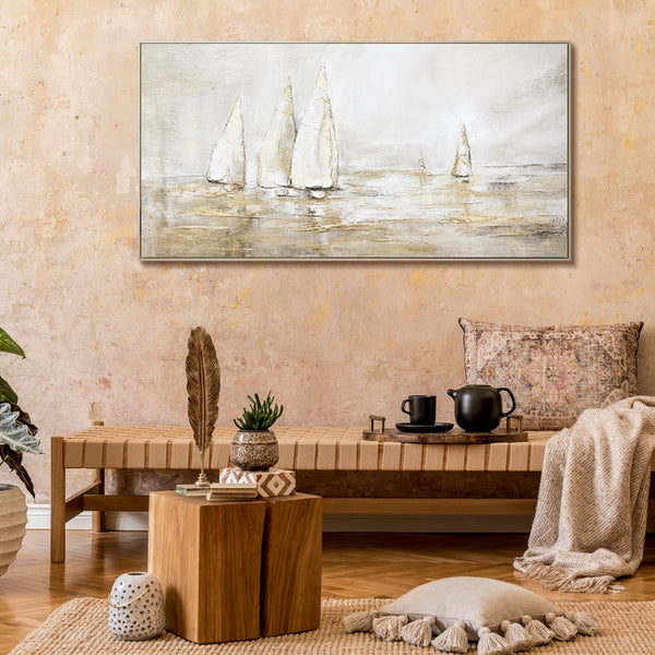 Handgemalte Struktur Bilder Moderne Kunst "Sonnenblendung"