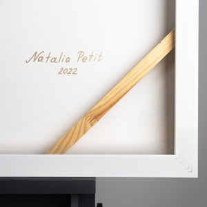 Meereslandschaft Acrylgemälde Moderne Leinwandkunst "Meeresblau"