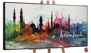 Handgemalte Acrylbilder "Istanbul"