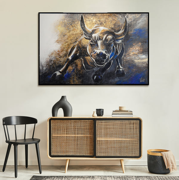 handgemalte bilder auf leinwand für wohnzimmer