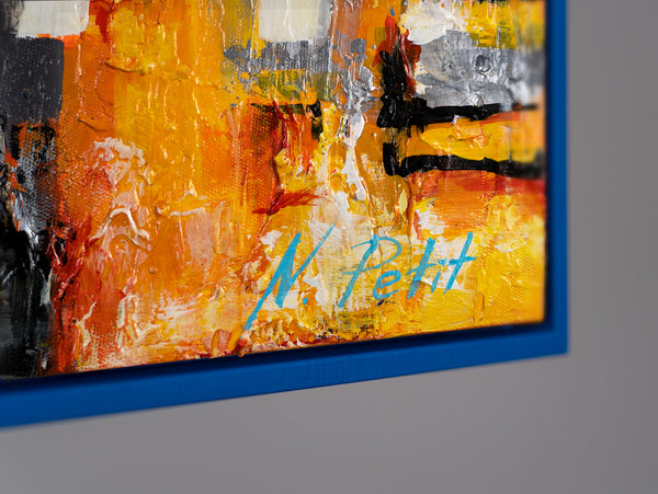 Nachtleuchtende Gemälde «Kleinstadt»