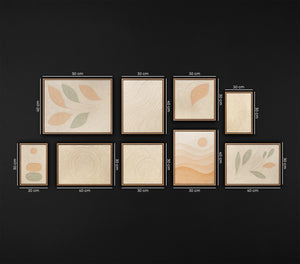 Bilder set mit rahmen Original Gemälde Handgemalt