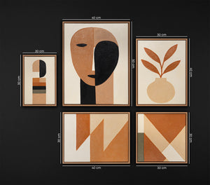 Abstrakte kunst modern Bilder set wand - Moderne Gemälde für Wohnzimmer