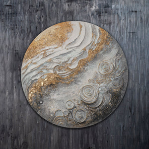 Round Painting - Moderne Ästhetik für inspirierende Räume - "Sirius"