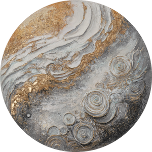 Round Painting - Moderne Ästhetik für inspirierende Räume - "Sirius"