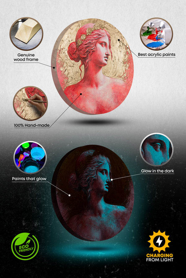 Fluoreszierende Runde 