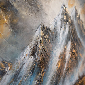 wandbilder für schlafzimmer, abstrakt kunst, bilder mit gold, gemälde schwarz gold