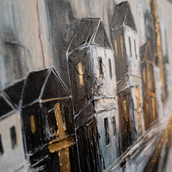 acryl malen, bilder fürs wohnzimmer, wanddeko gold