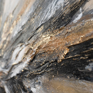 Acrylbild auf Leinwand abstraktes bild malen "Fluss der Kraft" 115x50cm