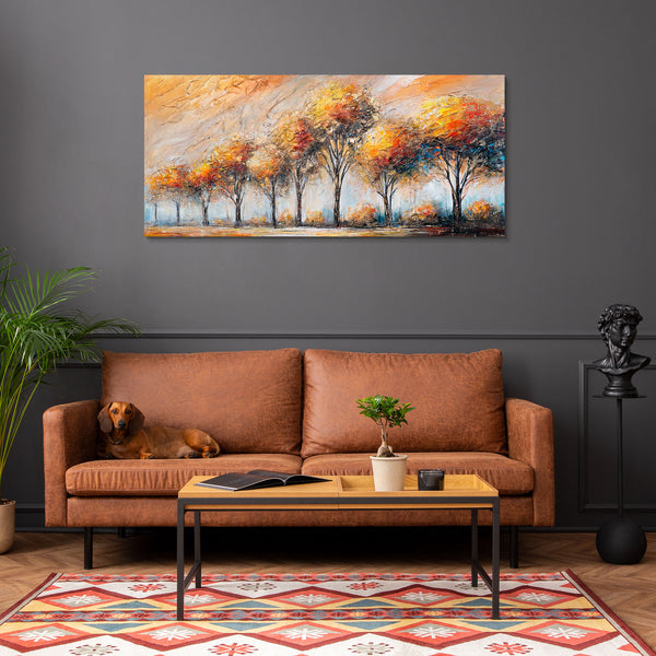 handgemalte bilder auf leinwand für wohnzimmer