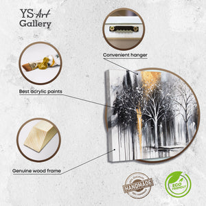 hochwertige acrylbilder auf echter holzrahmen, handgemaltes leinwandbild, strukturierte wandkunst aus besten materialien