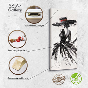 abstrakt bilder, handgemalt, schwarz weiß kunst