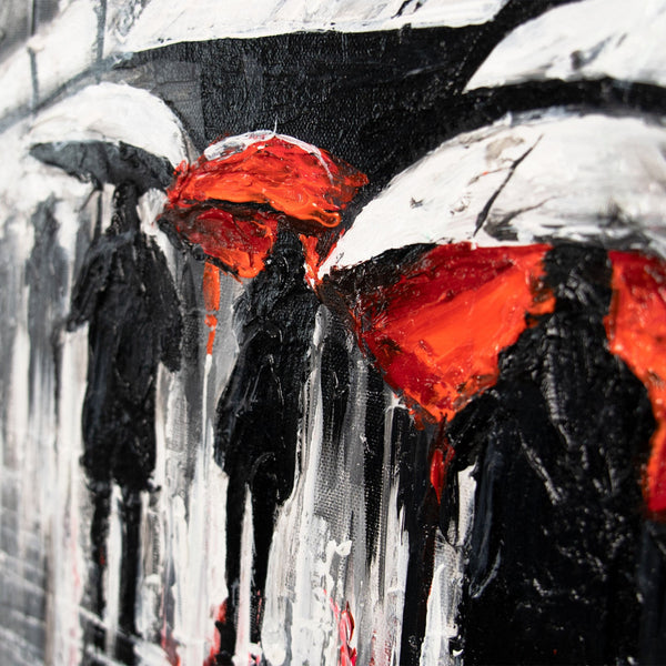 acrylmalerei menschen abstrakt, gemälde mit personen