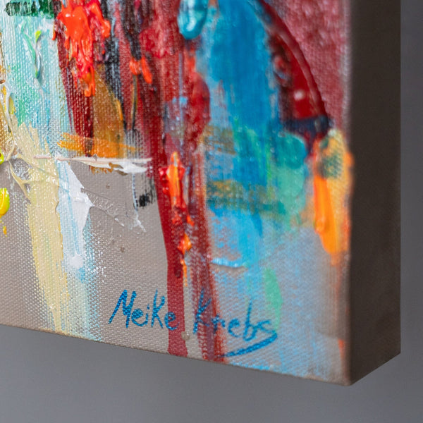 Seitenansicht moderne Wandbilder – Acryl auf Leinwand mit Signatur
