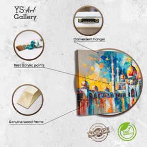 Acrylbilder auf Leinwand mit Holzrahmen – moderne Architekturkunst
