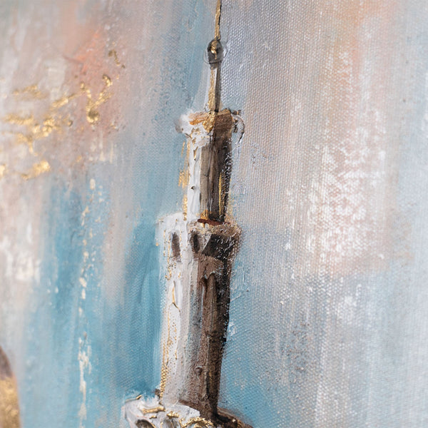 Nahaufnahme orientalischer Turm – Struktur Acryl auf Leinwand