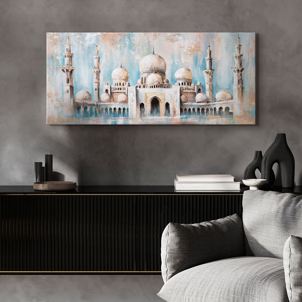 Wanddeko Wohnzimmer – Acrylgemälde mit orientalischer Szene