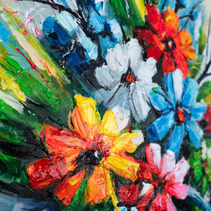 struktur acryl, wandbild farbig