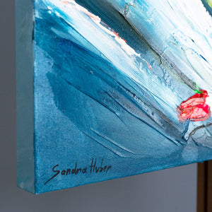 bild signatur, randansicht leinwand