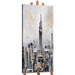 Acrylbild Cityscape auf Staffelei Leinwand Architekturbild