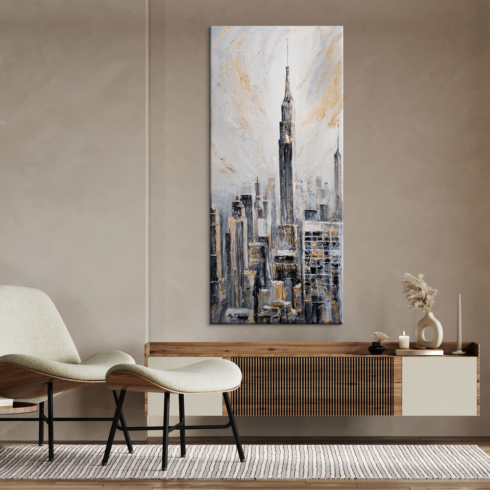 Acrylbild Cityscape im Wohnzimmer – Wanddeko Leinwand