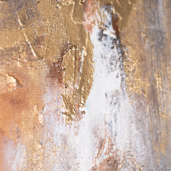 Strukturierte Oberfläche mit Naturtönen – Nahaufnahme Acryl