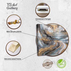 Leinwandbild mit Holzrahmen – hochwertige Acrylmalerei