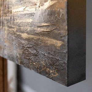 Signiertes Acrylbild – Gemälde auf Leinwand mit Strukturkante