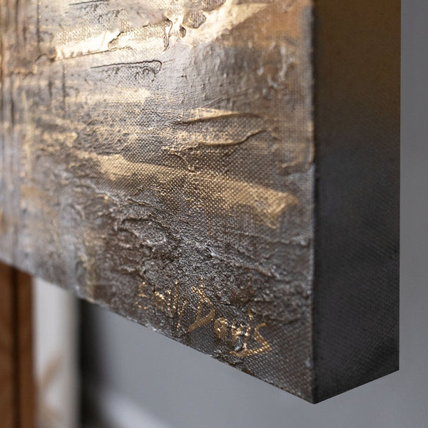 Signiertes Acrylbild – Gemälde auf Leinwand mit Strukturkante