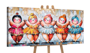 Acrylbild auf Staffelei – moderne Wanddeko Wohnzimmer Gemälde