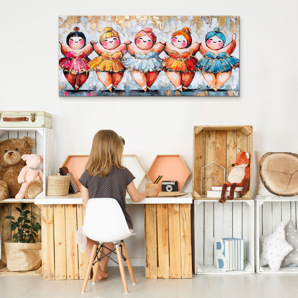 Wandbild über Kinderschreibtisch – fröhliche Dekoidee