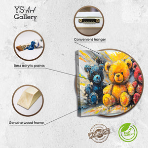 Acrylgemälde mit Aufhängung – Leinwandbild handgemalt modern