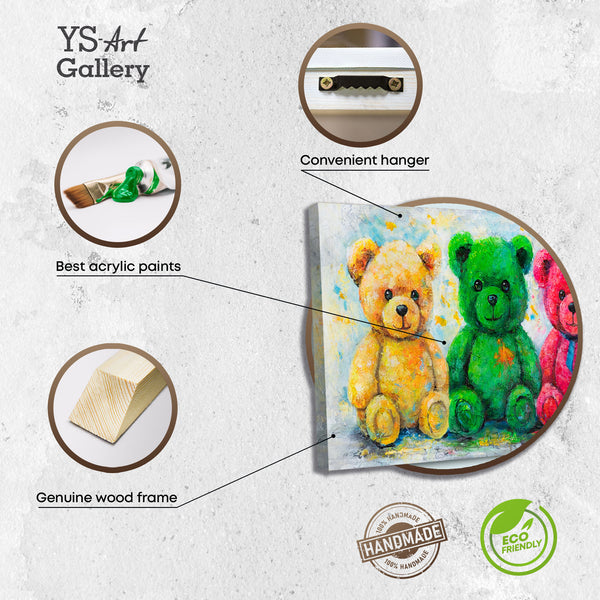 Informationen zum Leinwandbild – Struktur, Holzrahmen, Acryl