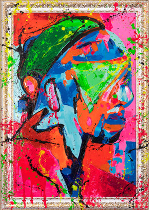 Farbenfrohes Leinwandbild Pop Art