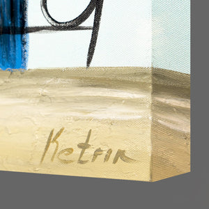 Acrylbilder handgemalt "Lustige Vögel"