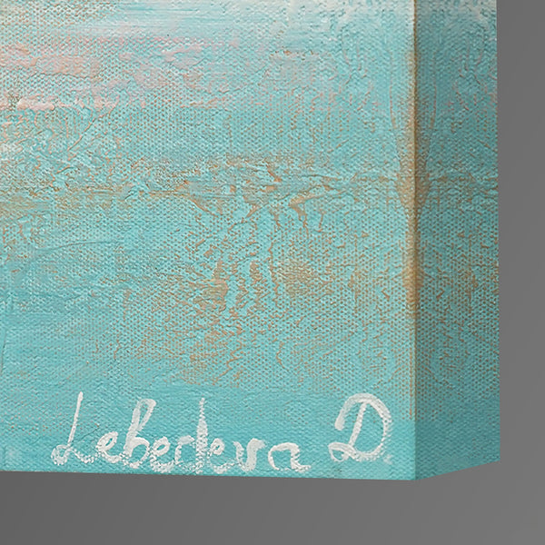 Handgemalte acrylgemälde meereslandschaft abstrakt "Segelboote"