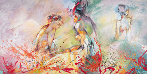 Handgemalte Kunst Struktur Acryl