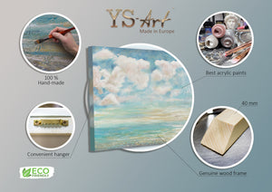 Moderne Wanddeko handgemalt