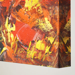 Acrylbild modern handgemalte "Papagei in der Sonne"