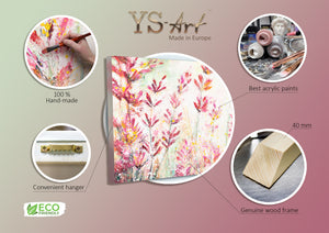 Acrylbilder Blumen Modern "Juli" 140x70 cm