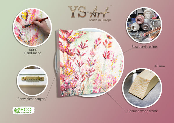 Acrylbilder Blumen Modern "Juli" 140x70 cm