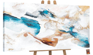 Moderne Acrylmalerei Abstrakte Kunstwerke "Smaragd"