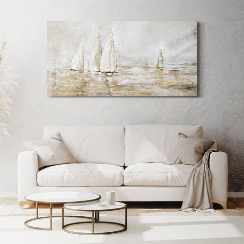 Handgemalte Struktur Bilder Moderne Kunst "Sonnenblendung"