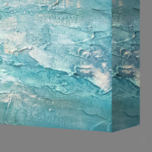 Meereslandschaft Acrylgemälde Moderne Leinwandkunst "Meeresblau"