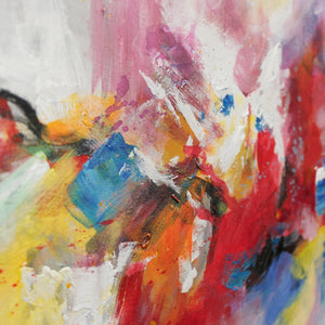 Acrylbilder auf Leinwand: Moderne Abstrakte Kunstwerke "Buntes Leben"